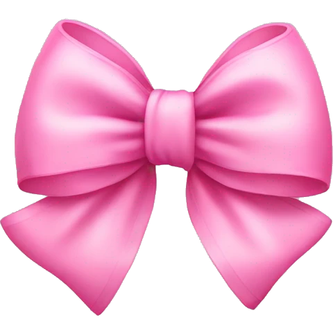 cute pink bow emoji