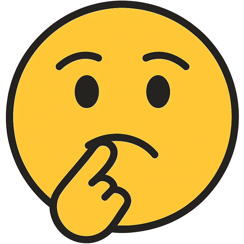 emoji biting index finger emoji