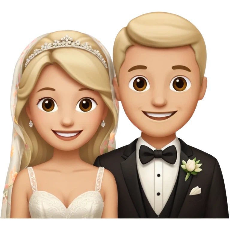 wedding man and woman emoji