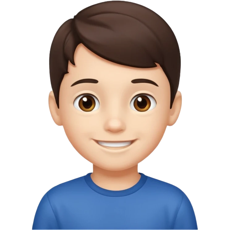 brunette boy 6 years old emoji