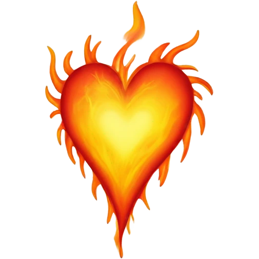 heart on fire emoji