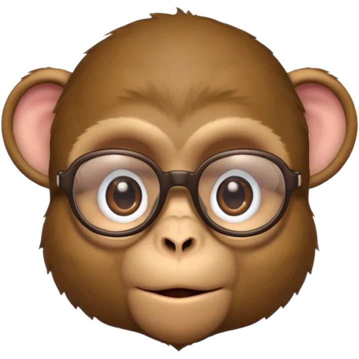 monkey with glasses emoji