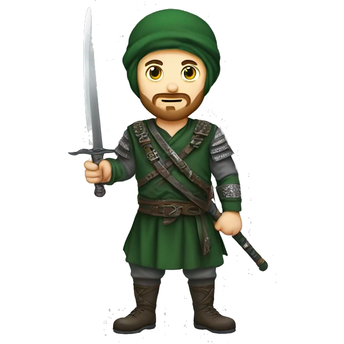 Chechen carrying a sword emoji
