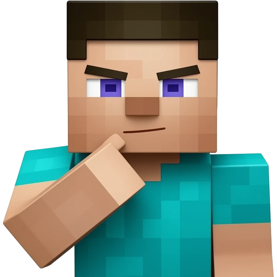 minecraft skin think emoji
