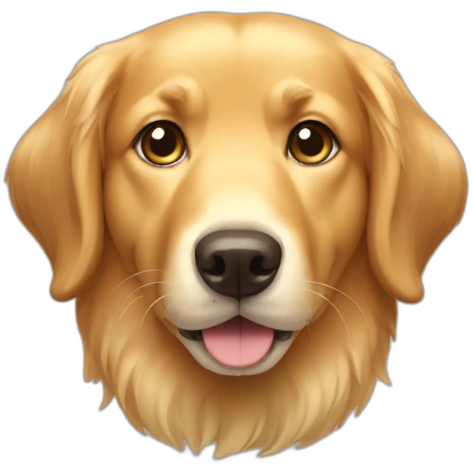 Dog Golden retriever emoji