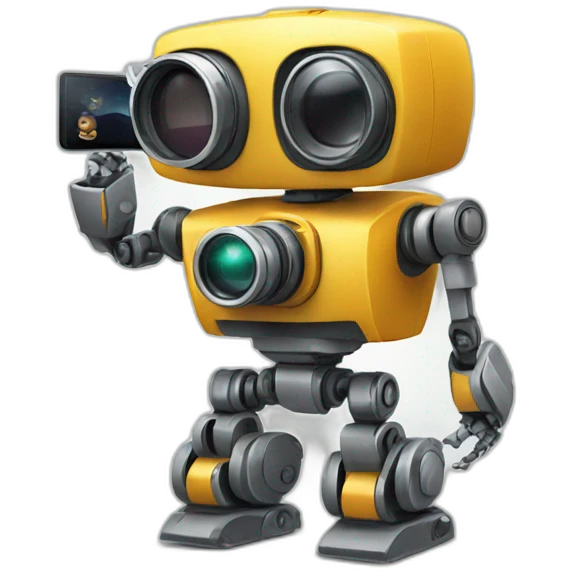 robot taking photo emoji