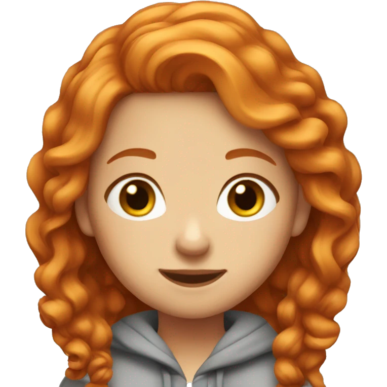 Pretty ginger hair girl emoji
