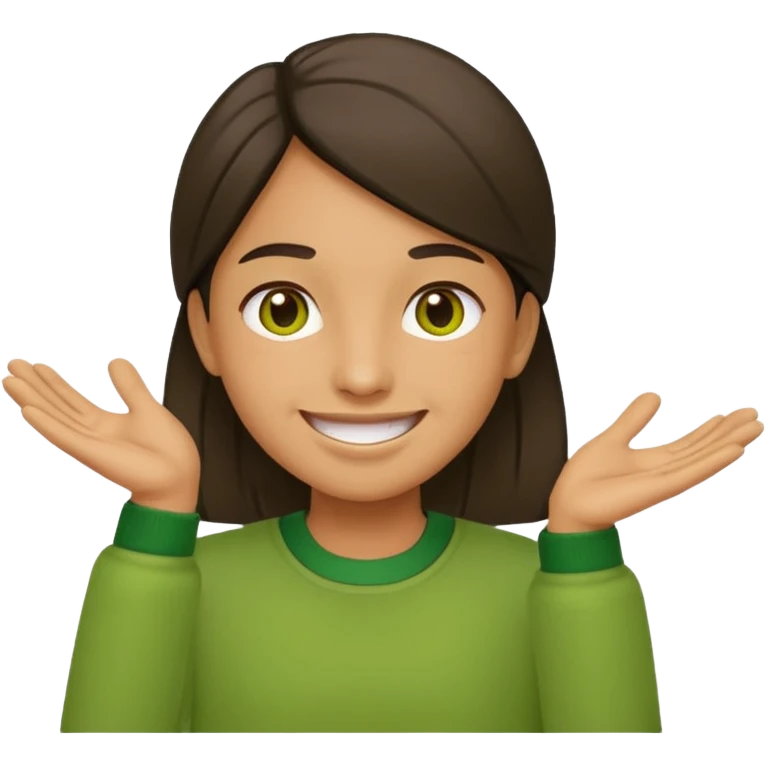 happy face this emoji🤷‍♂️ in green clothes emoji