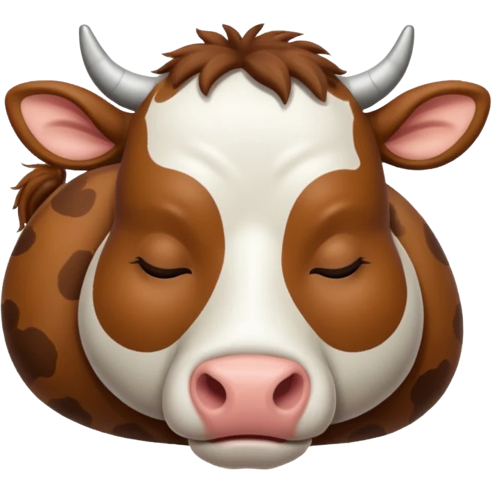 Sleeping cow emoji