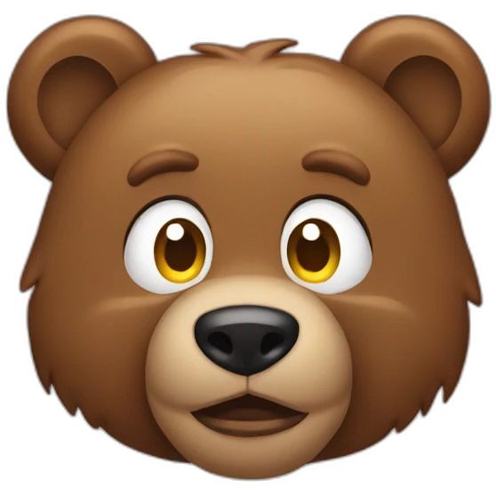 Angy bear emoji