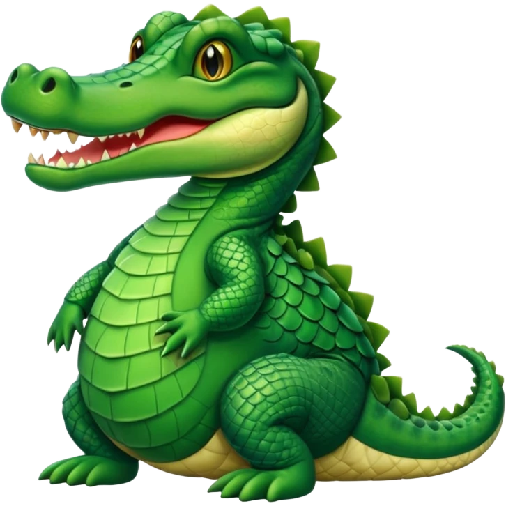 Aligator wearing muslim hat emoji