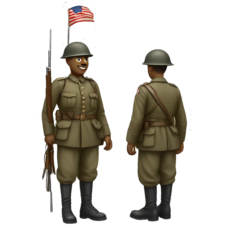 disabled ww1 soldier no leg emoji