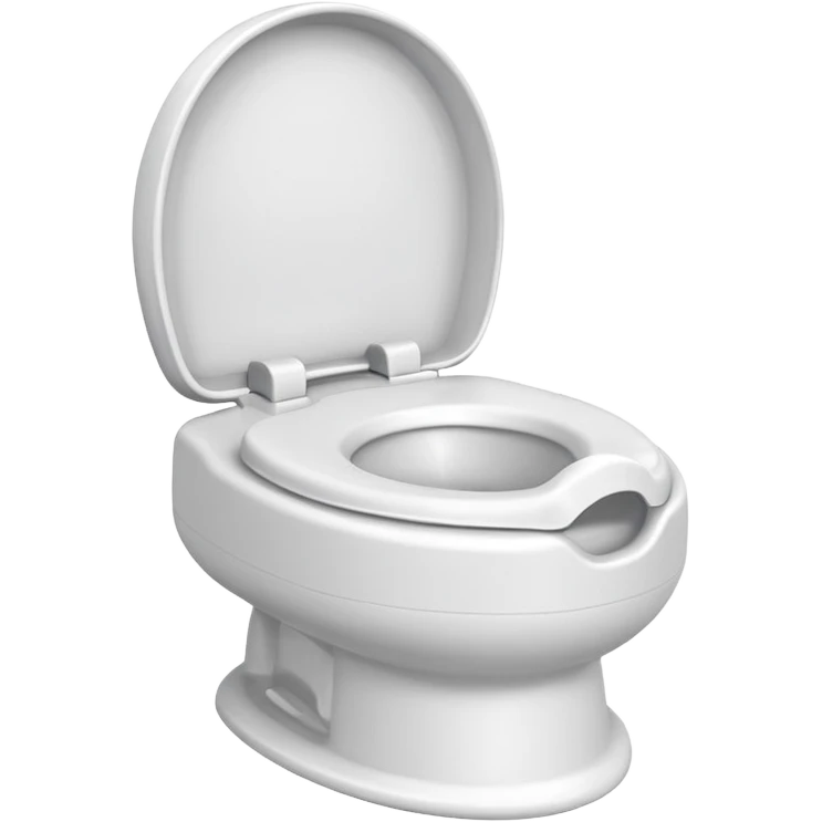 White Children’s potty without a lid  emoji