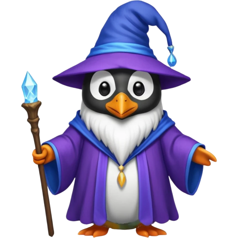Penguin Wizard emoji
