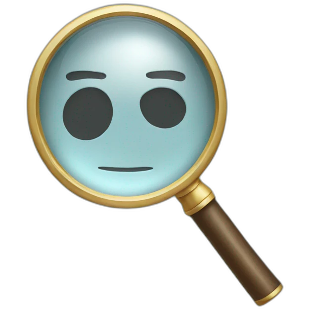 magnifying glass emoji