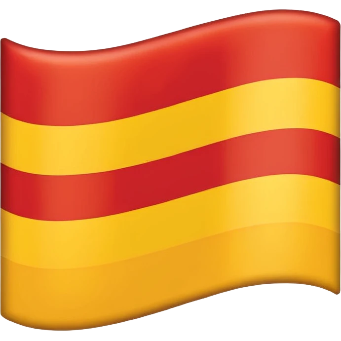 🇨🇴 similar flag with yellow 50% and red 50% 2 strip emoji