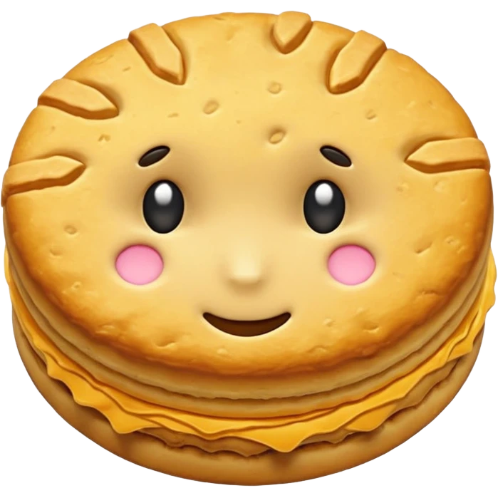 Create me gold biscuit emogi emoji