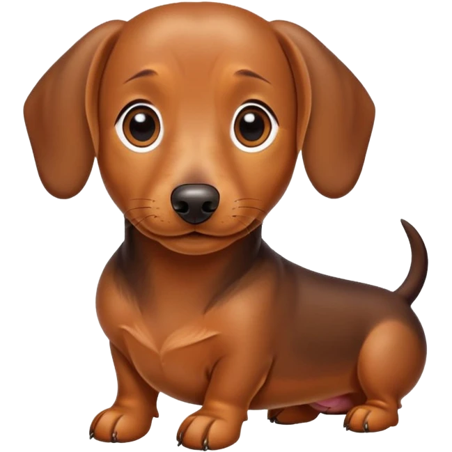 dachshund dog emoji