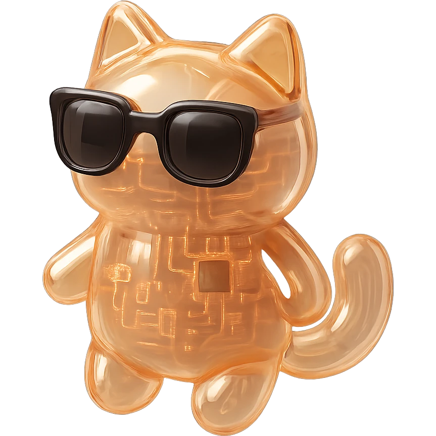 Cat wearing sunglasses emoji