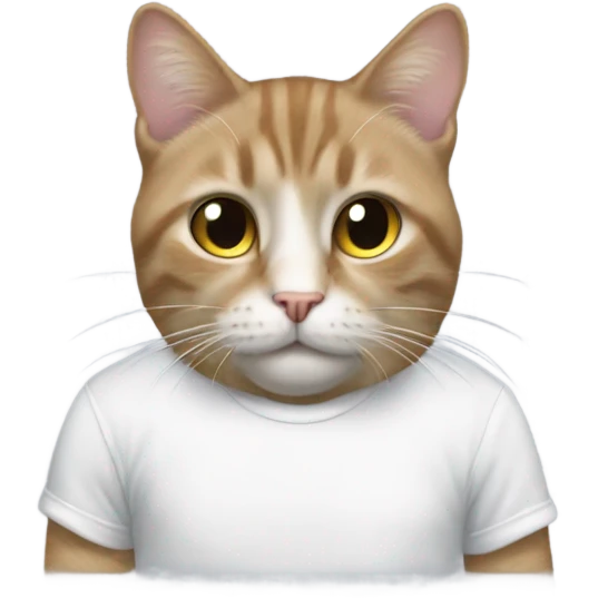 gato con remera emoji