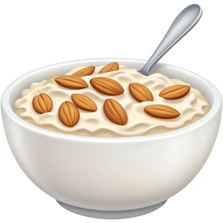 Bowl oats yoghurt emoji