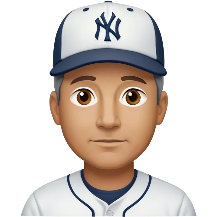 male, middle age, new york yankees emoji