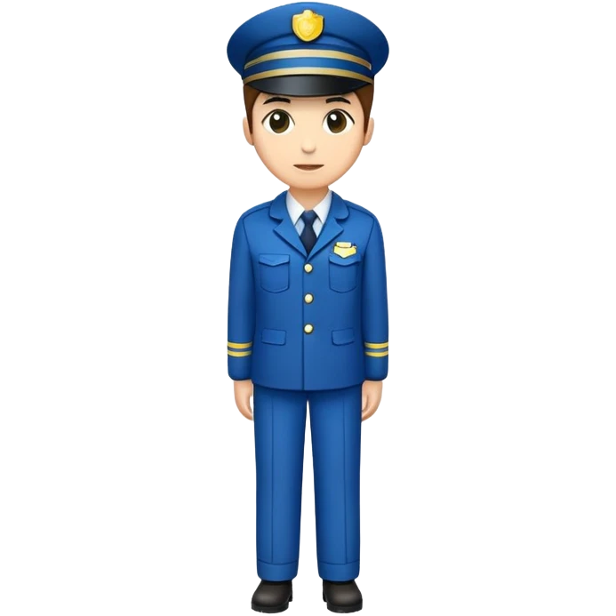 train platform staff emoji