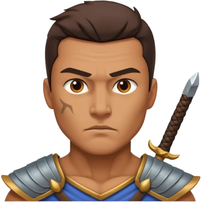 portrait of warrior man emoji