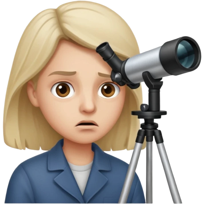 Jealousy - fear of losing someone's affection to a rival - looking through telescope emoji