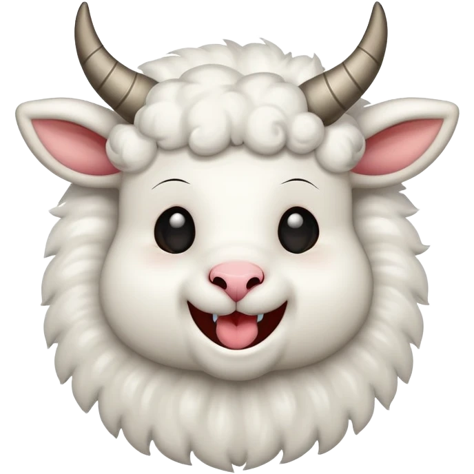 evil laughing lamb with pentagram emoji
