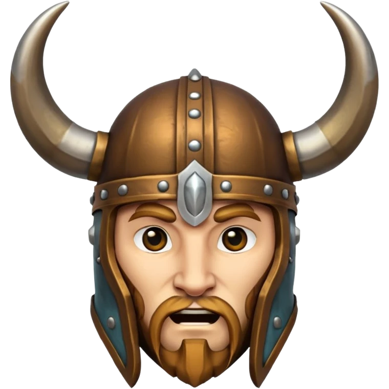 Solo el casco vikingo con cuernos sin cara de persona emoji
