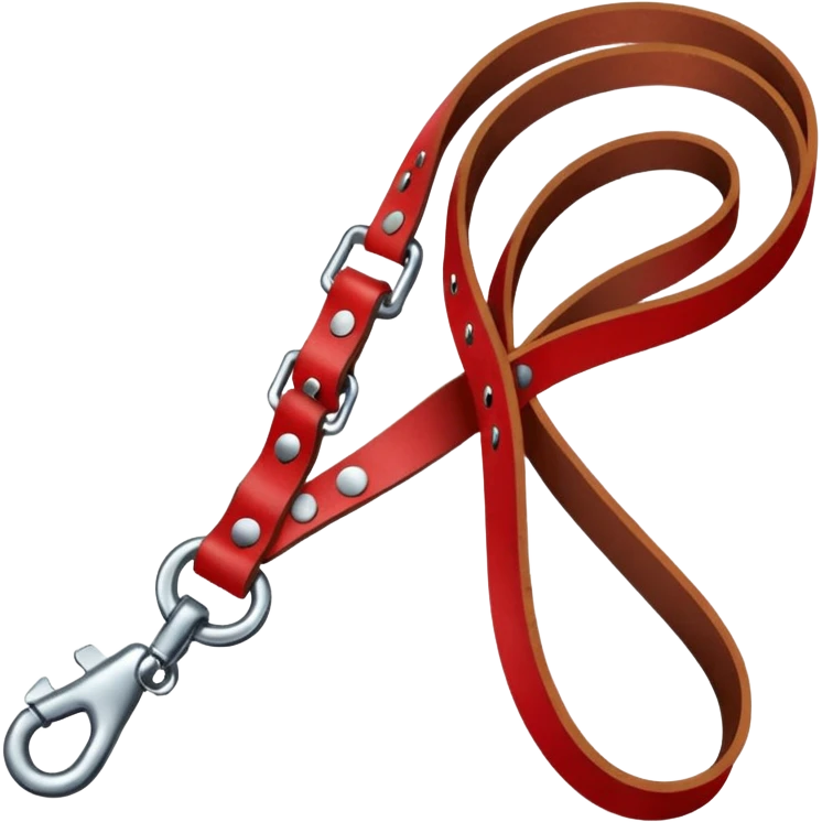 red Leash emoji