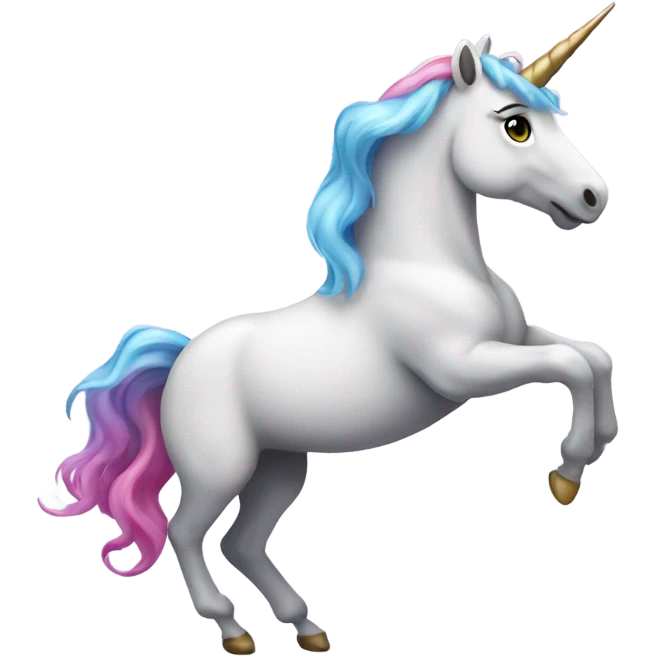 Dancing unicorn emoji