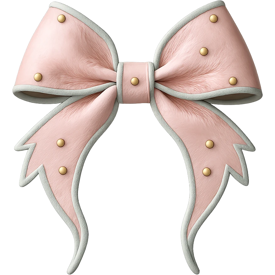 Make the gothic bow pastel colored in a photorealistic style. Keep the background transparent if possible. emoji
