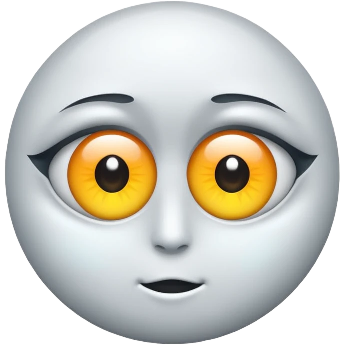 White eyes emoji