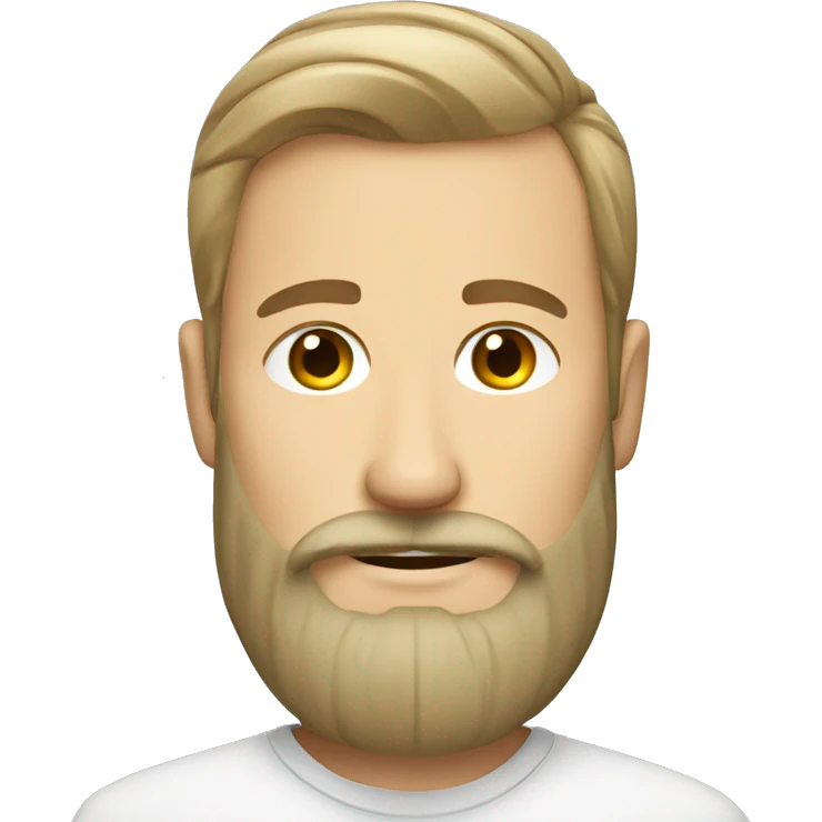 relaxed norwegian men with beard emoji