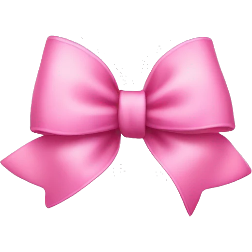 Perfect pink bow emoji