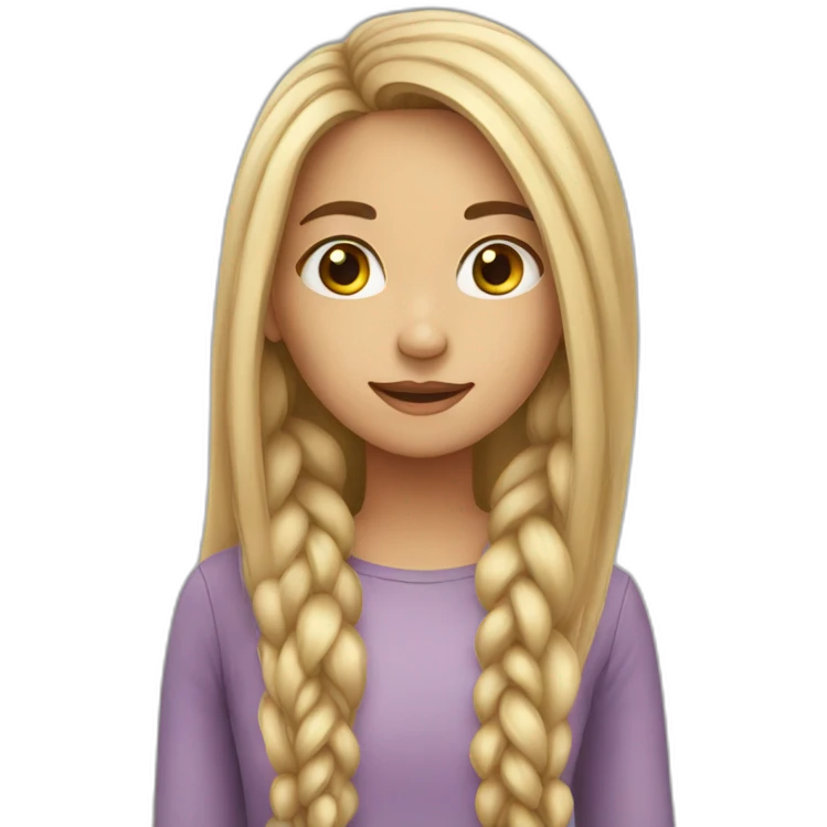Girl-with-very-long-hair emoji