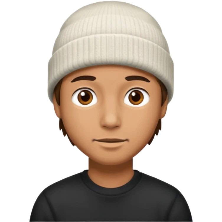 man with beenie emoji