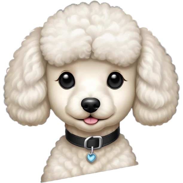 Poodle in car  emoji