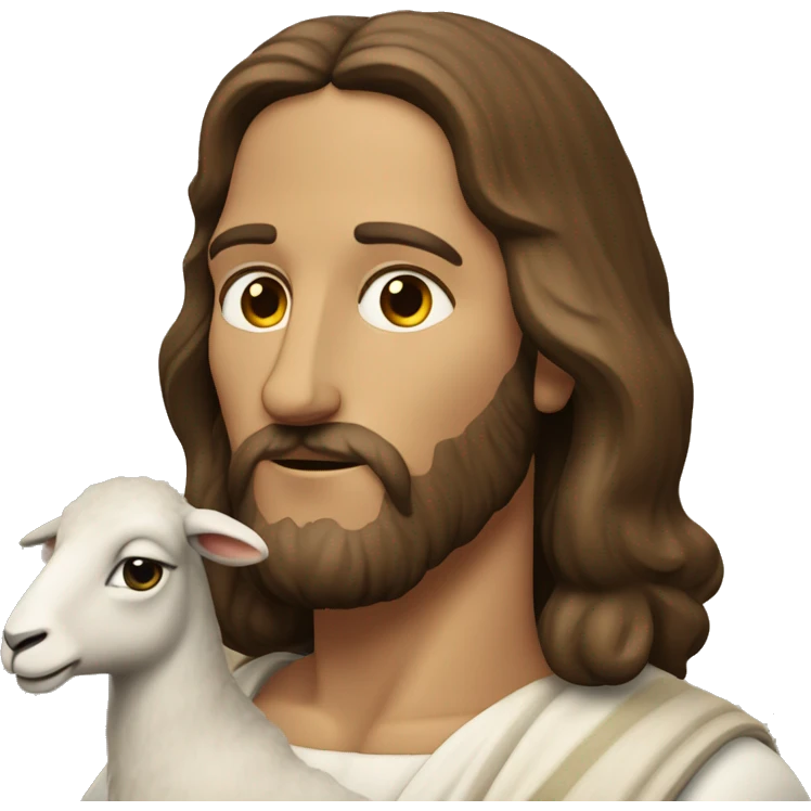 Jesus-Christ et mouton emoji