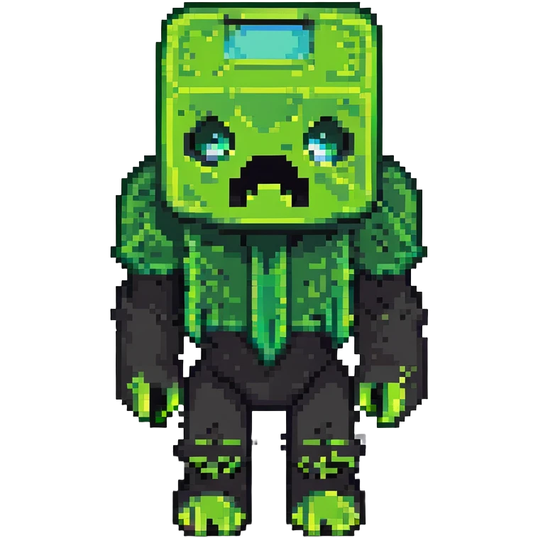 Minecraft creeper monster emoji