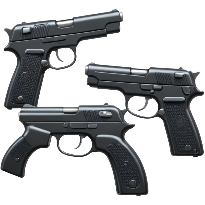 3 guns emoji