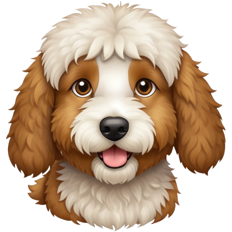 Golden doodle dog emoji