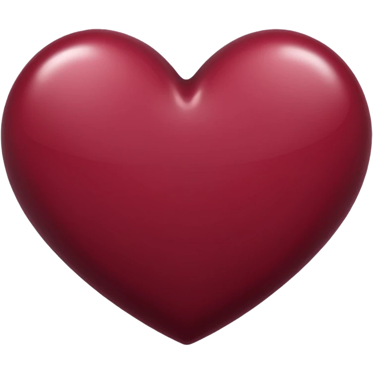 Burgundy heart  emoji