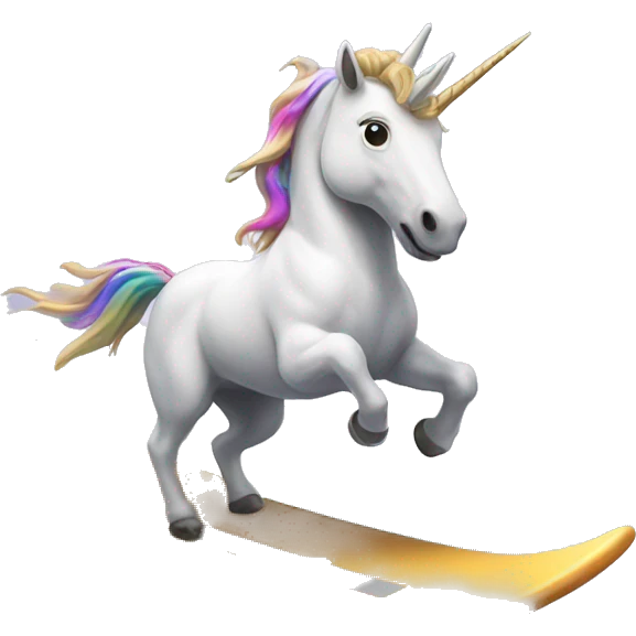 unicorn surfing emoji