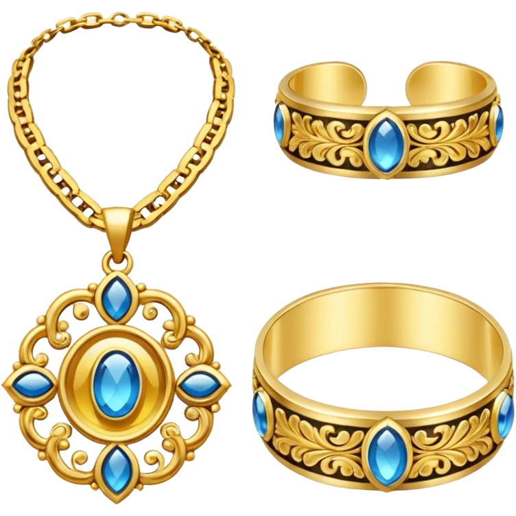 gold and jewelry emoji