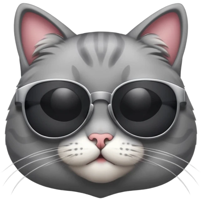 Cat wearing sunglasses emoji