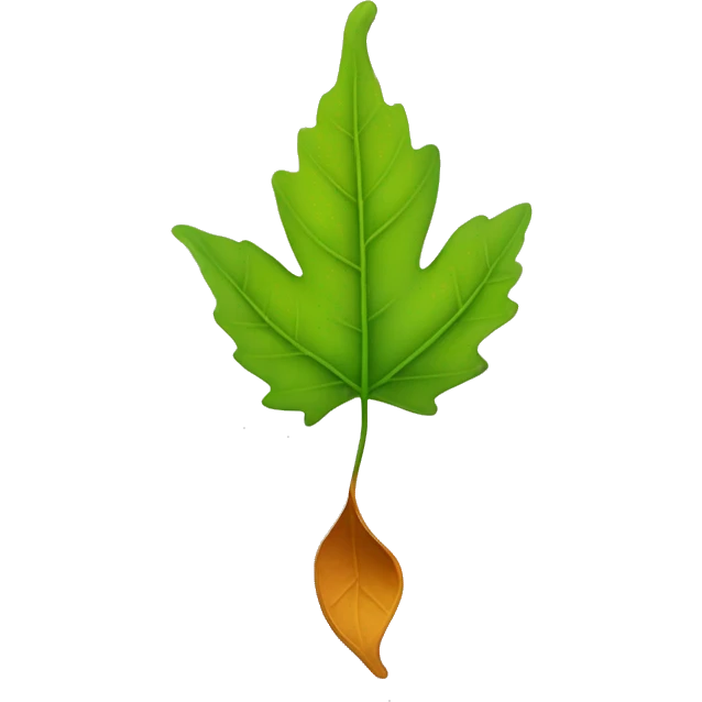“A leaf falls onto the s’more.” emoji