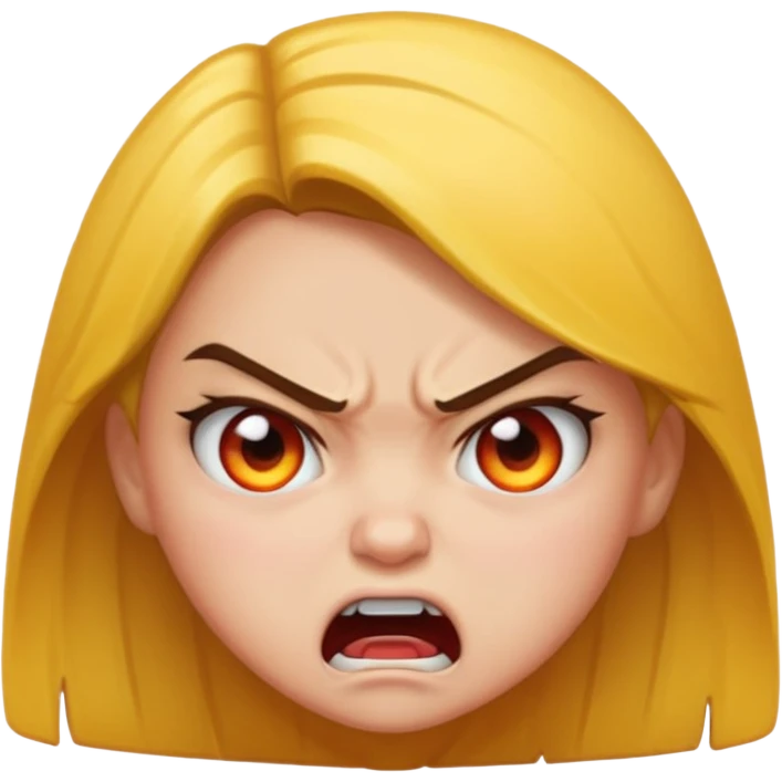 Angry girl emoji